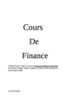 Cours de Finance d'entreprise