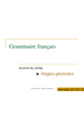 Grammaire française