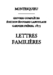 Montesquieu - Lettres familières