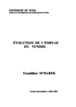 Evolution de l'emploi en Tunisie