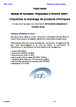 Etiquettes et stockage de produits chimiques  (préparation à l'OHSAS 18 001)