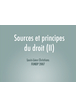 Sources et principes du droit