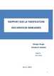 Rapport sur la tarification des services bancaires