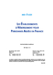 Les Établissements d'Hébergement pour Personnes Agées en France 2008