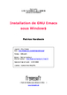 Installation de GNU Emacs sous Windows - Tutoriel