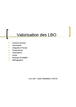 Valorisation des LBO