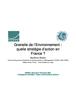 Grenelle de l'Environnement : quelle stratégie d'action en France ?