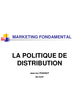 La politique de distribution