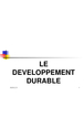 Cours de développement durable