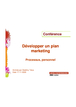 Développer un plan marketing : processus, personnel