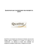 Questionnaire pour la sensibilisation des employés à la qualité