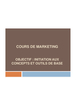 Cours de marketing : initiation aux concepts et outils de base