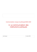 La communication des institutions publiques