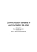 Communication sensible et communication de crise
